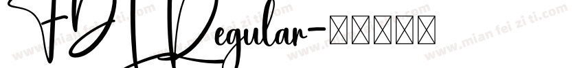 FDL Regular字体转换